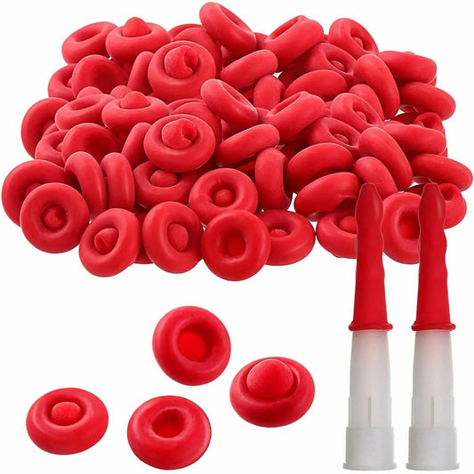Caulk Cap Glass Glue Tip Sealing Cap Barrel Glue Mouth Protective Cover Caulking Gun Nozzles Cap Red Caulk Saving Cap