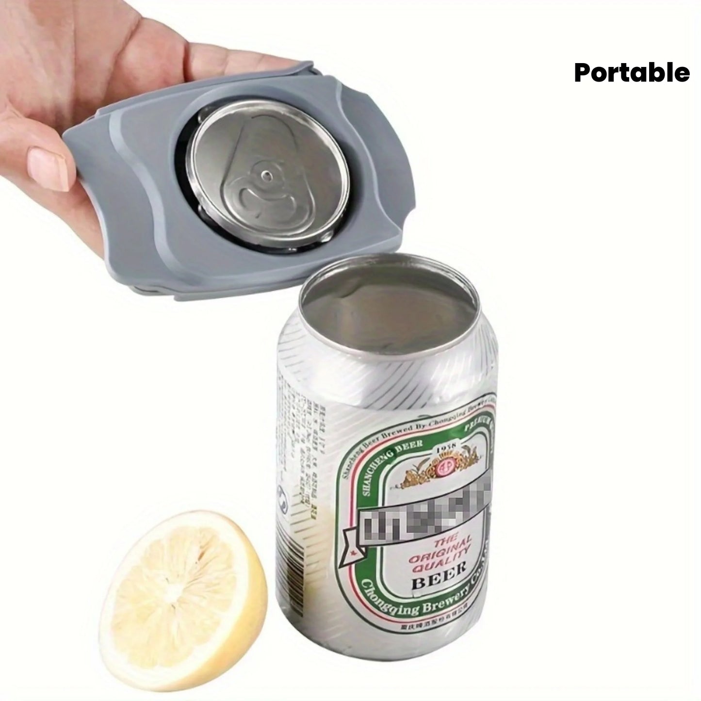 [Ergonomic Can Opener] Ergonomic 1pc Manual Can Opener | Smooth Edge Safety Design, No Sharp Cuts, Portable Tool for Beer Cans