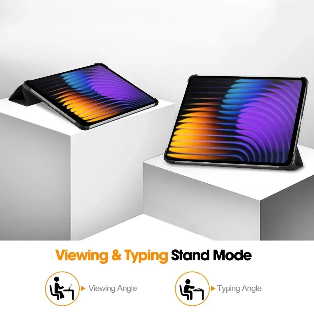 For Xiaomi Pad 7 Case 11.2 inch Tri-Folding Flip Stand Case Funda For Xiaomi Pad 7 Pro Mi Pad 7 2024 with Auto Sleep Cover