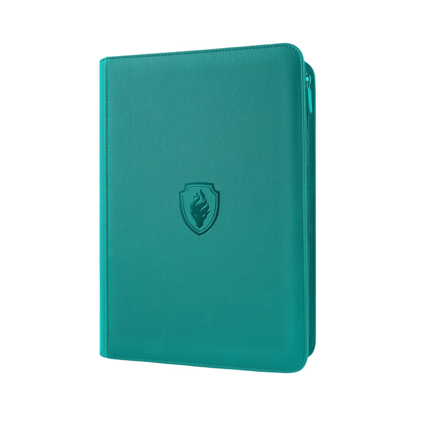 9 Pocket Trading Card Binder, PU Cover Zipper Card Collection Album, Sturdy 360 Side-Loading Card Folder Holder for Game Cards