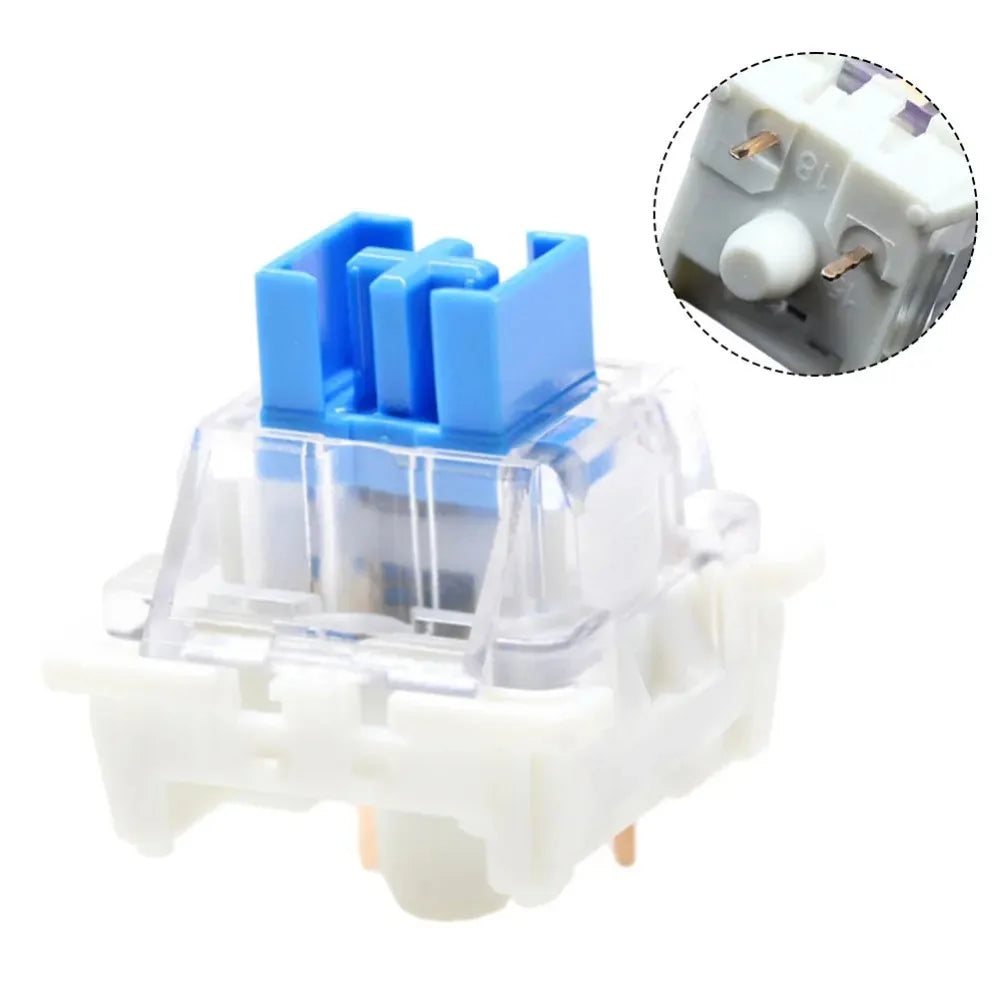 50Pcs 3-Pin Tactile Keyboard Switches – Clicky Key Replacement for Mechanical Keyboards & Electrical Devices
