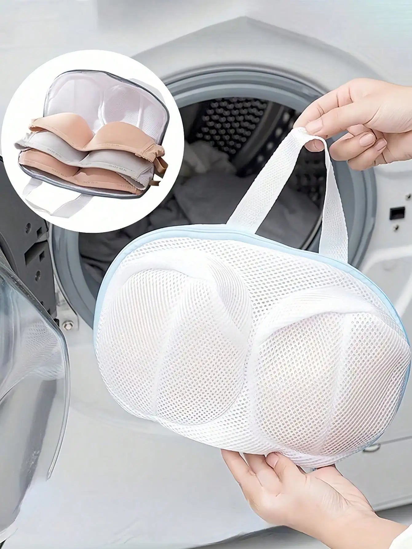 Handheld Home Use Bra Washing Bag Thickened Coarse Mesh Bag for Washing Machine Anti-Deformation Underwear Care Bag Durable
