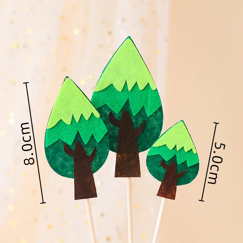 Jurassic Dinosaur Cake Topper Tyrannosaurus Rex Triceratops Pterosaur for Kids Happy Birthday Party Decoration Baby Shower Decor