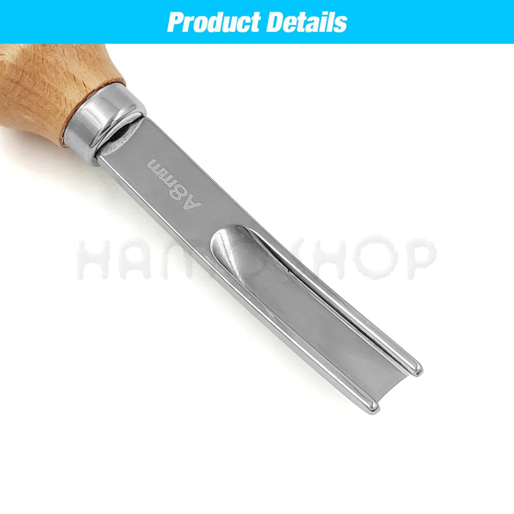 Practical Leather Craft Edge Beveler Skiving Beveling Handmade Cutting Tool Hand Trimming Cutting Wood Handles DIY Leathercraft