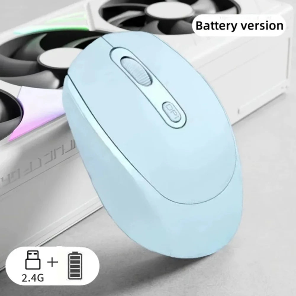 Ergonomic Wireless Mouse, Bluetooth-compatible with 2.4GHz Dual Mode Computer Mouse, with USB receiver, For Laptop PC Notebook