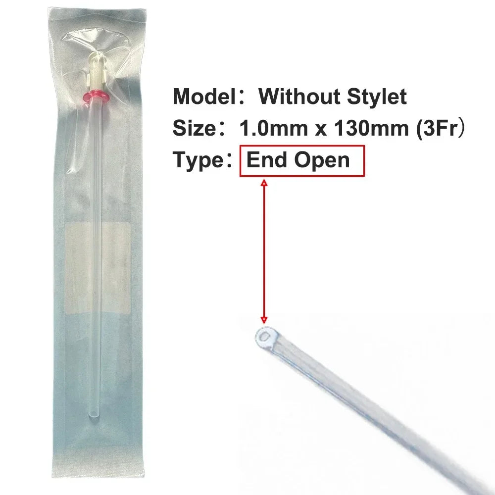 10Pcs/box Cat Catheter with Stylet 3Fr End Hole 4Fr Side Holes Veterinary Urinary Cat Catheters Pet Care Room