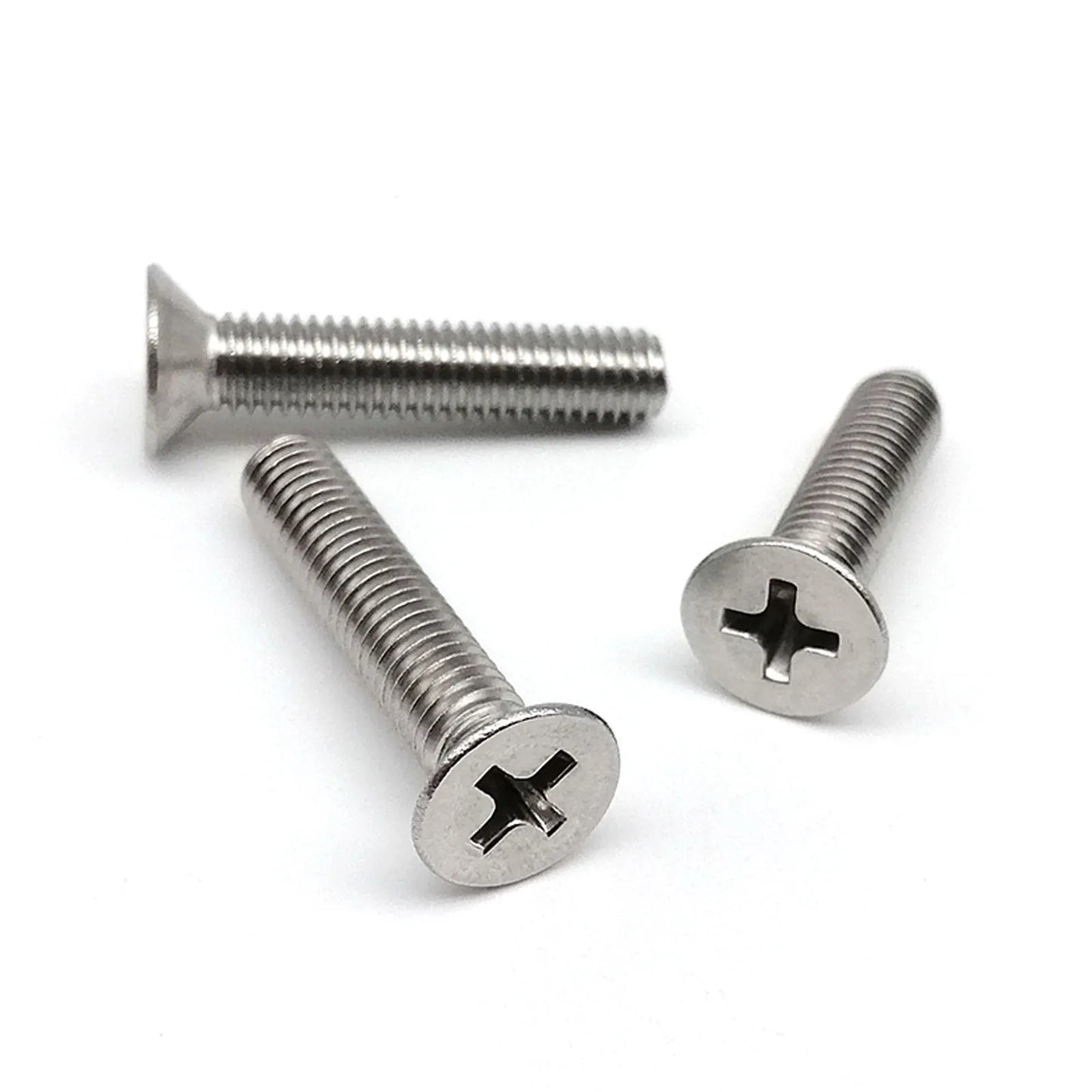 50x M1.2 M1.4 M1.6 M2 M2.5 M3 M3.5 M4 Mini Micro Small Black 304 Stainless steel Cross Phillips Flat Countersunk Head Screw Bolt
