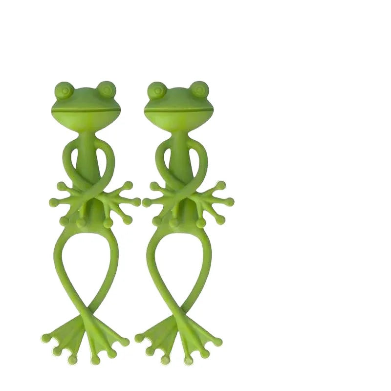 1/3/5 Pcs Frog Plant Stand Plant Tie Cute Flower Pot Hugger Plant Vegetable Climbing Fixture Clips Garden Planter Stake Decor