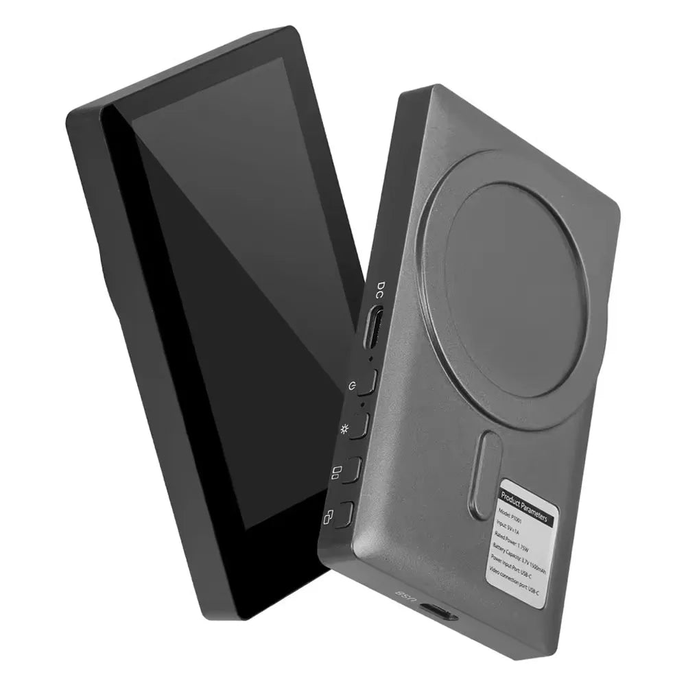Magnetic Phone Vlog Selfie Monitor Screen, Wireless Back Camera Monitor for Live Streaming & Video Recording, iPhone & Android