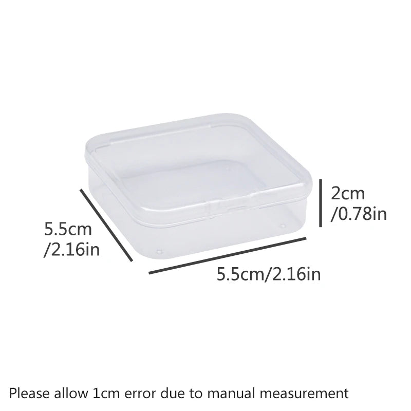 12 Transparent Storage Boxes for Arts and Crafts Parts Small Beads Accessories Storage Boxes