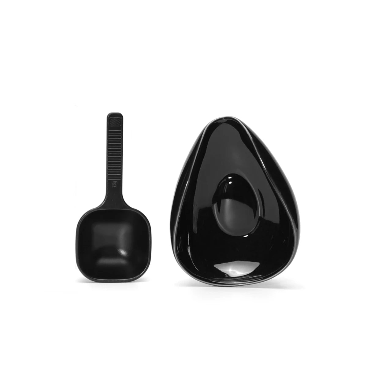 Leeseph Coffee Bean Dosing Cup and Spoon Set, Ceramic Dosing Vessel Measuring Tray Kit for Coffee or Tea,  Espresso Accessories