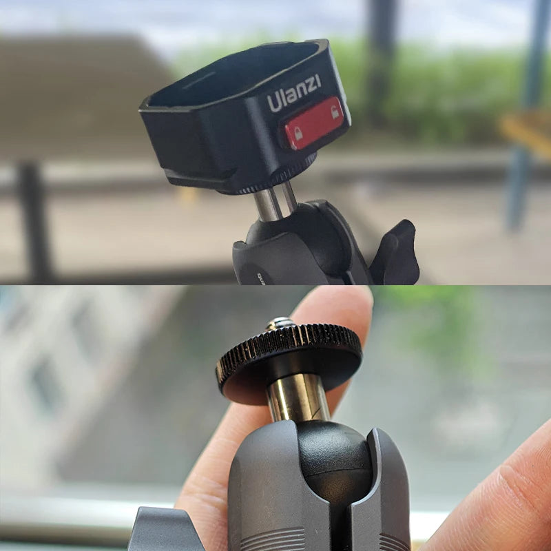 FANAUE sports camera bracket adapter 25mm ball head base 1/4 panorama 360 cycling shooting accessories compatible with RAM