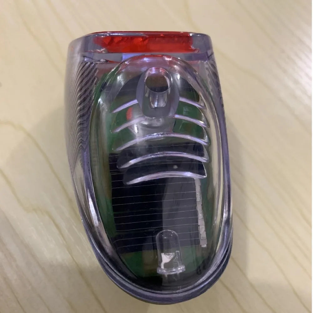 New Bicycle Taillight Solar Energy Cycling Rear Light Road Mountain Bike Solar Energy Tail Light Night Cycling Safety Red Lamp