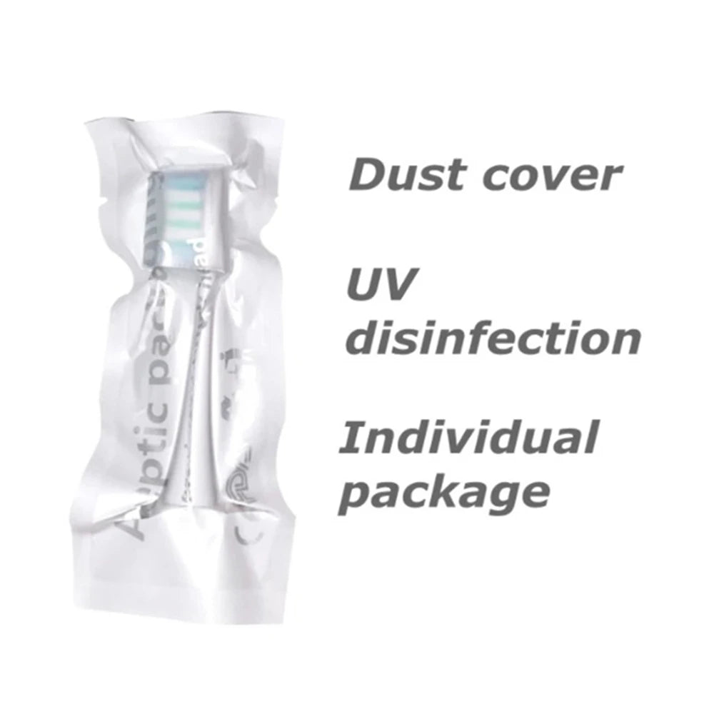 4 Pcs/Pack Electric Toothbrush Rreplacement Heads for Oclean All Models x pro Elite, X, X Pro,Flow,F1,Air 2.With Hygienic Caps