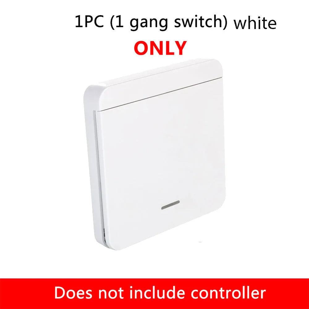 86 Wireless Smart RF 433Mhz 100-220V Wall Panel with Remote Control Mini Relay Receiver Home Led Light Lamp Switch