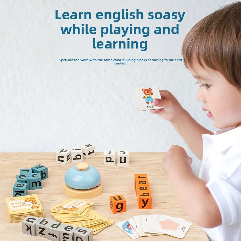 Educational toys for children to learn English vocabulary; early learning tools for English language development.