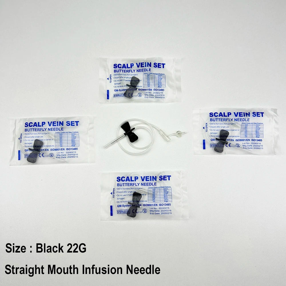 100PCS/Disposable Animal Straight Mouth Butterfly Infusion Needle Double Wing Infusion Needle Pet Care Room