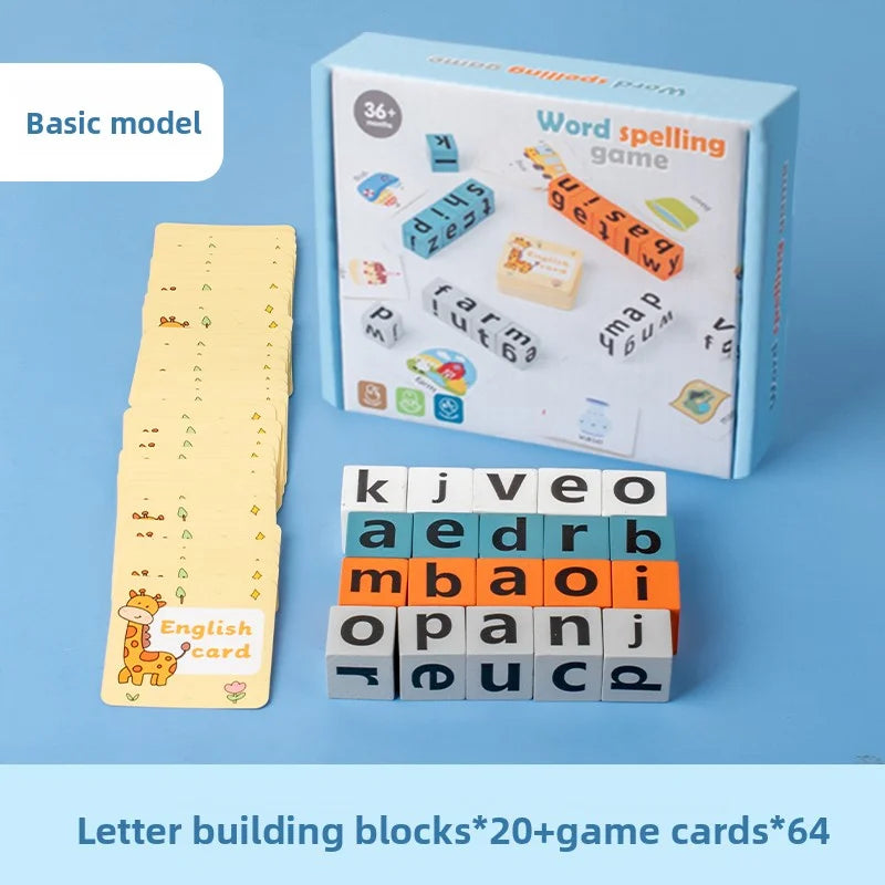 Educational toys for children to learn English vocabulary; early learning tools for English language development.