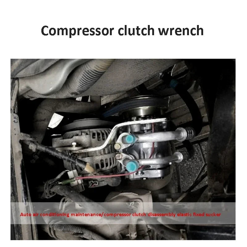 Car Air-conditioning Repair Tool Wrench A/C Compressor Clutch Remover Hand Tools Kit Hub Puller Holding Tool Car Accessories