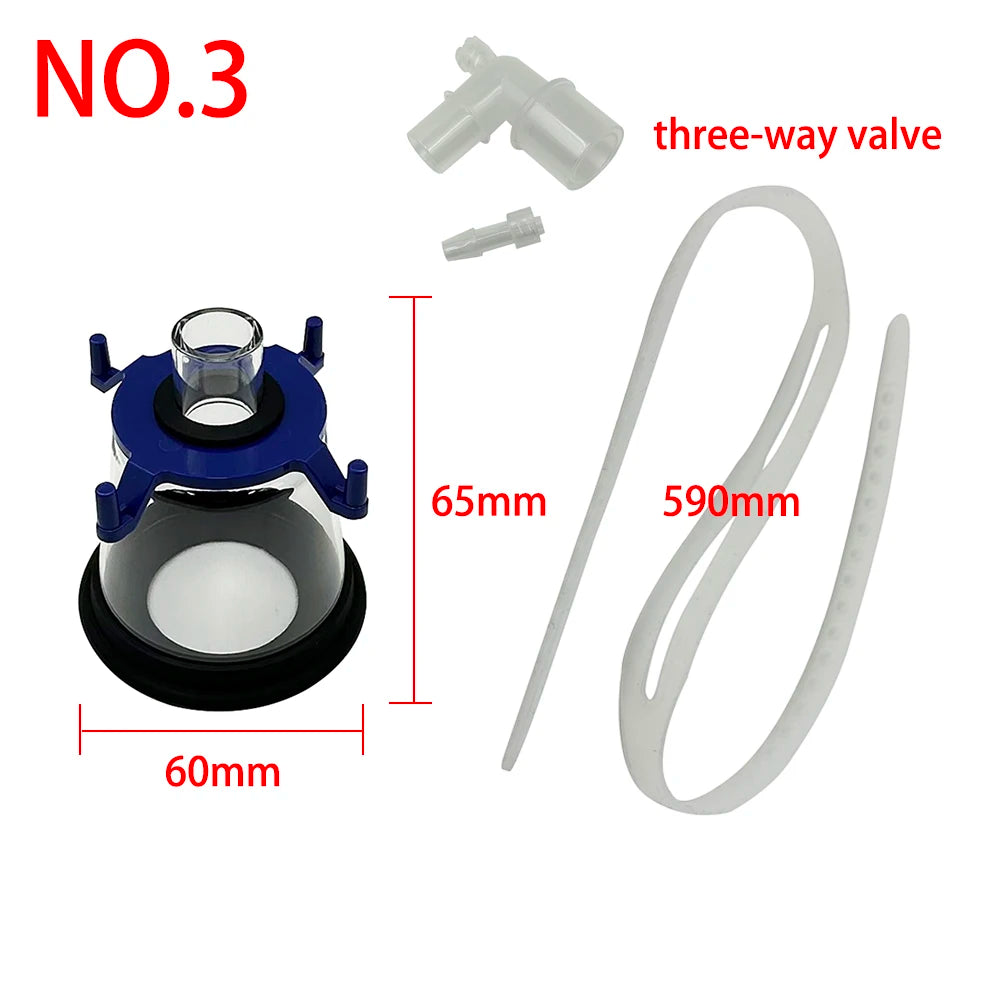 Pet NO.1-NO.6 Anesthesia Mask Dogs Cats Transparency Manual Resuscitator Veterinary Anesthesia Oxygen Mask Pet Care Room
