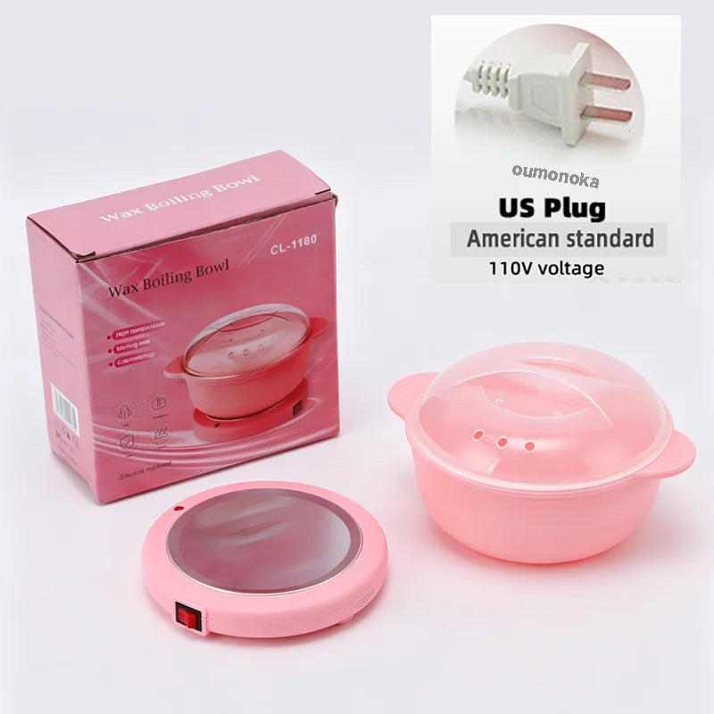 Silicone Depilatory Shaving Wax Heater  Machine for Depilation Professional Home Appliance SPA Paraffin Pot Foldable Wax Heater