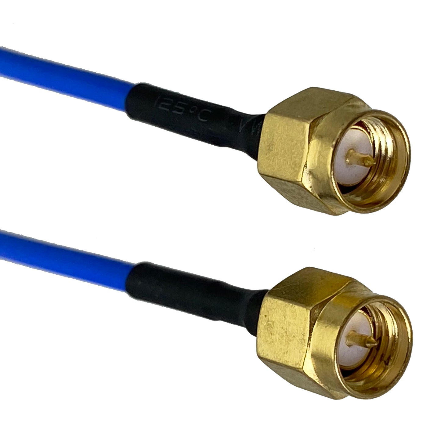 RF Connector SMA Male Plug to SMA Male Plug RG405 0.086" Bule Cable Semi-rigid Flexible Pigtail 4inch~20M