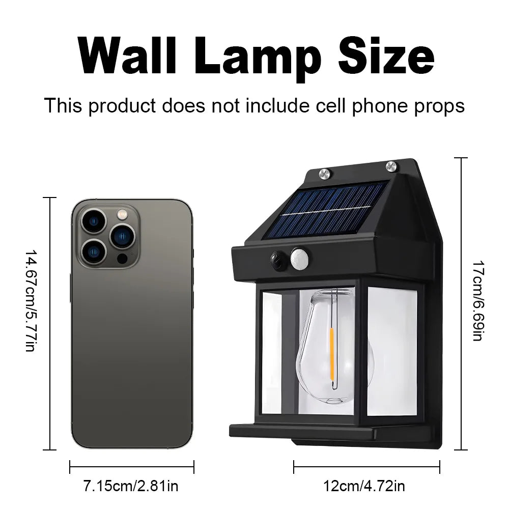 New Garden Solar Lamps Sunlight Charging Motion Sensor Light Home Decoration Camping Lights 3 Modes Villa Garden Night Light