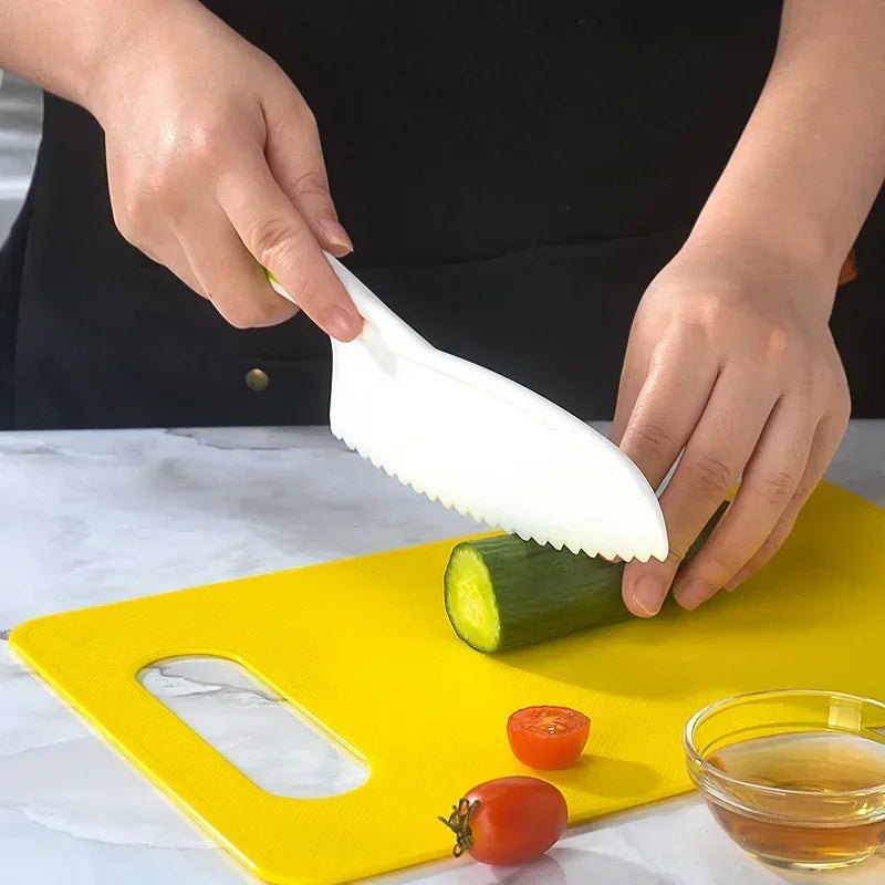 Real Cooking Toddler Children Cooking Set Early Learning Kitchen Tools Safety Knives Without Hands Fruit Supplementary Food Set