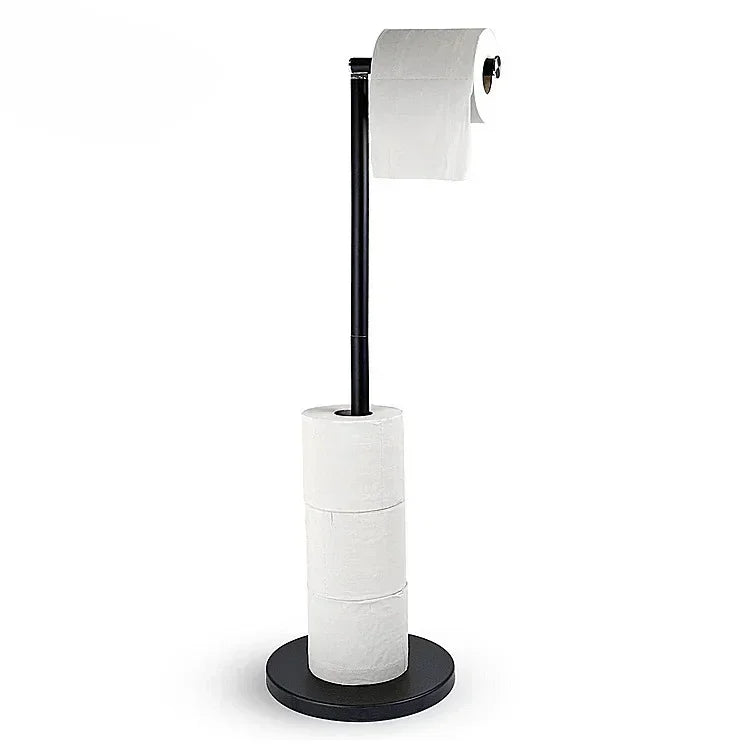 Paper Towel Holder Bathroom Stainless Steel Floor Mounted Toilet Paper Holder Single Pole Kitchen Floor Shelf Bathroom Fixtures