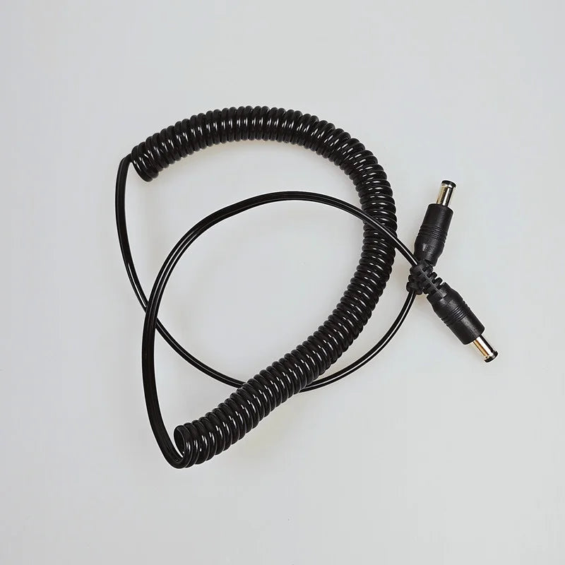 Universal Double-Ended Nail Sander Replacement Spring Wire, Handle Connection Cable with DC Port, 1/1.5M Nail Line