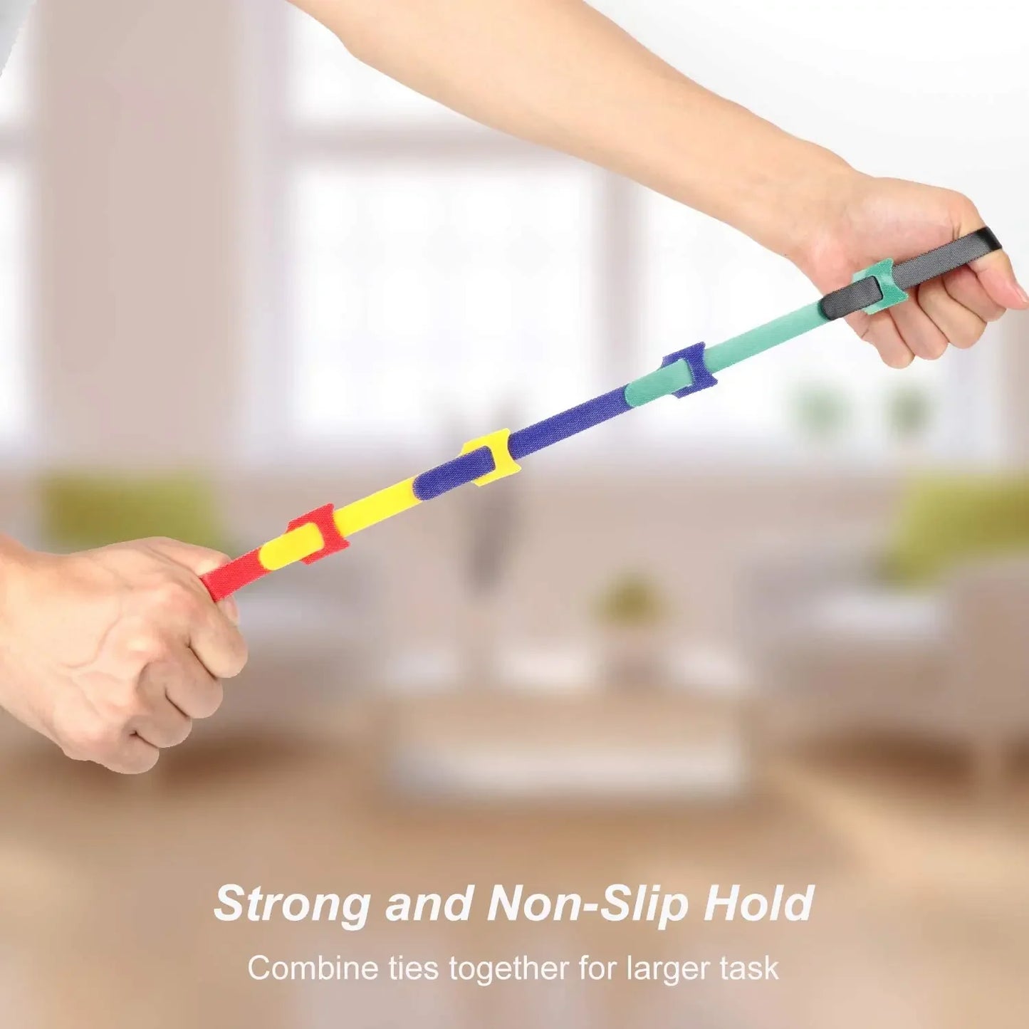 100pcs Releasable Cable Organizer Ties Mouse Earphones Wire Management Nylon Cable Ties Reusable Loop Hoop Tape Straps Tie