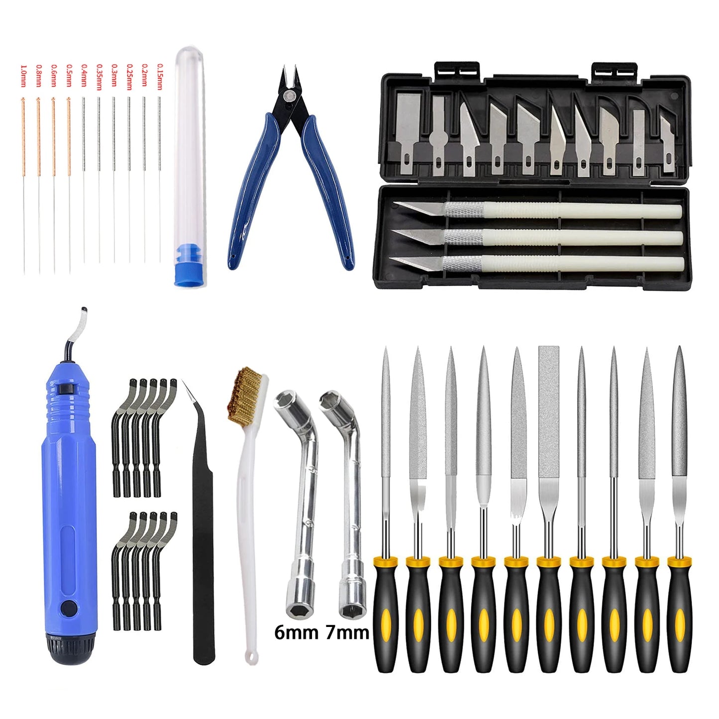 3D Print Tool Kit  Debur Tool, Cleaning, Finishing and Printing Tool,3D Print Accessories for Cleaning, Finishing and Cutting