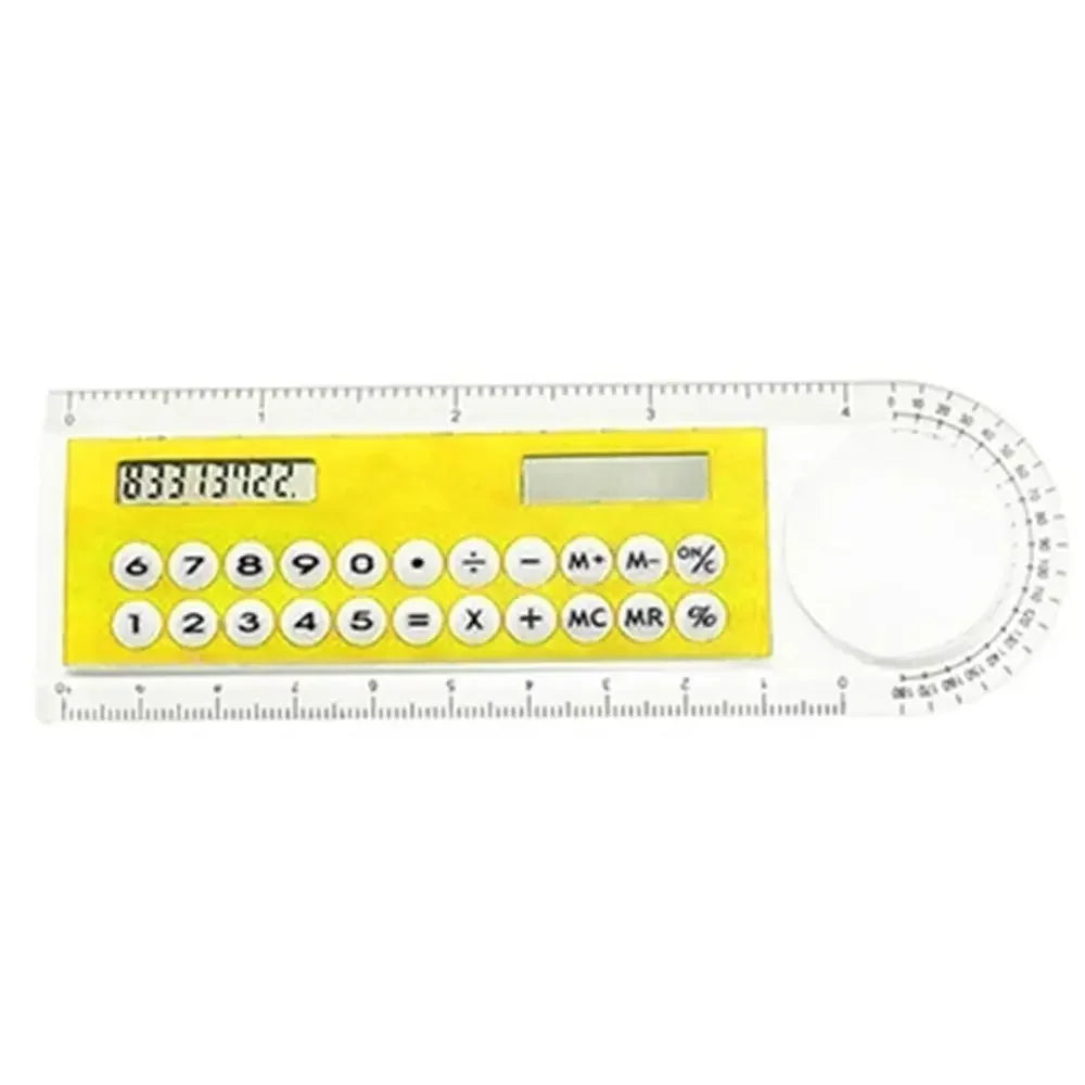 Mini Portable School Supplies Calculator Ruler Digital Caliper Office Stationery Solar Energy Calculator