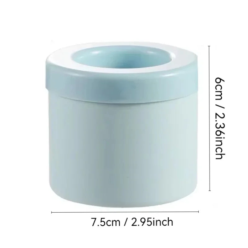 Silicone Ice Cube Mold Round Ice Bucket Summer Homemade DIY Refrigerator Freeze Ice Maker Creative Ice Cube Mold Barware Tools