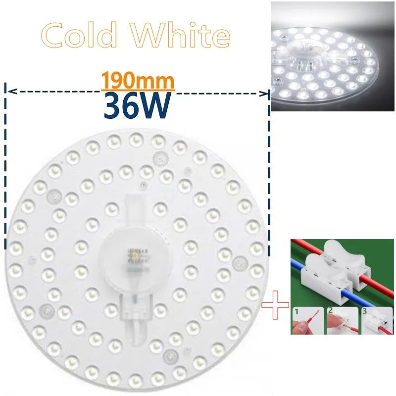 50W 36W 24W 18W 12W LED Ring PANEL Circle Light SMD LED Round Ceiling board circular lamp board AC 220V 230V 240V LED light