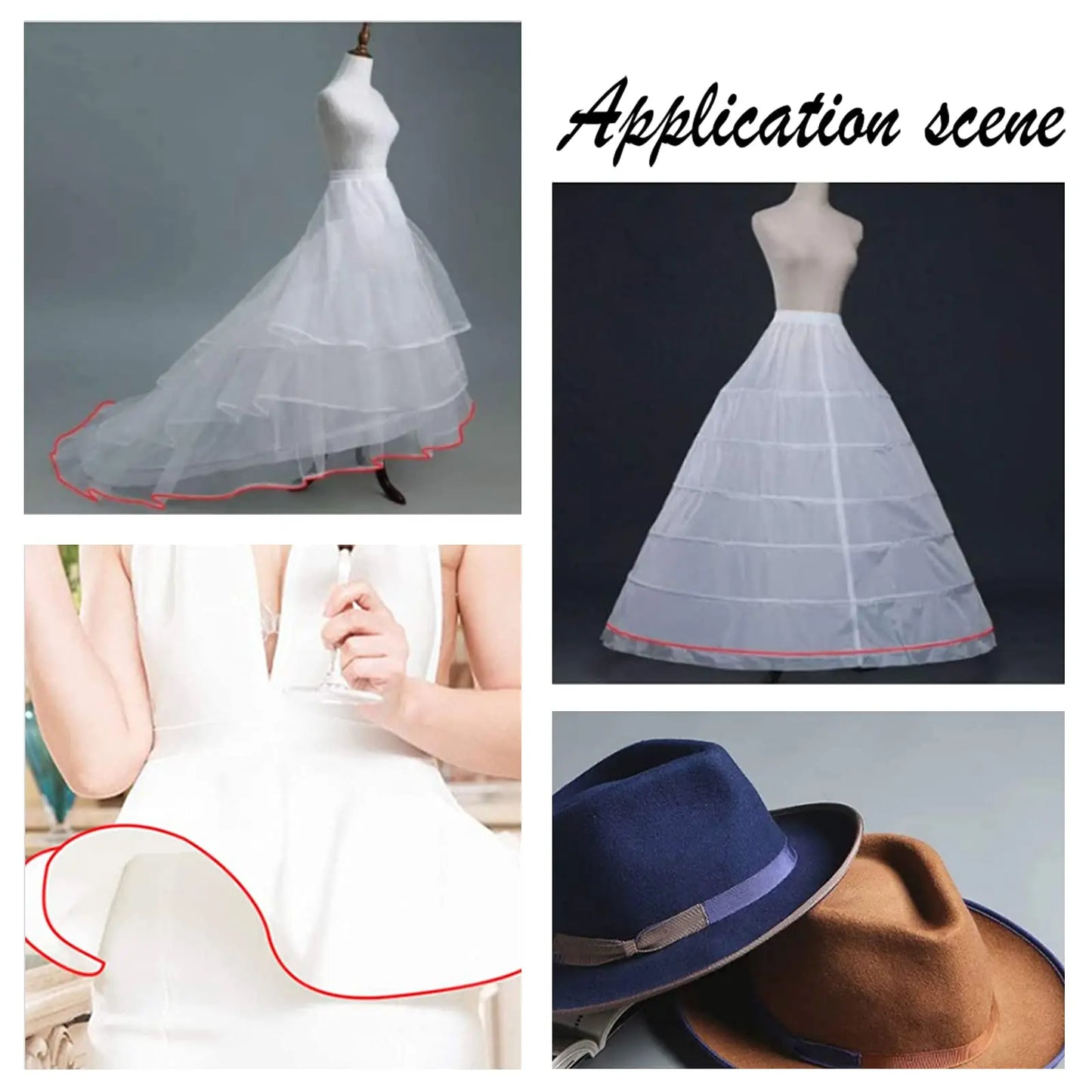 5/10m/Rolls 5-10mm Wide Plastic Boning Corset Webbing Boning,Plastic Boning for Sewing Sew for Wedding Dress Nursing Caps