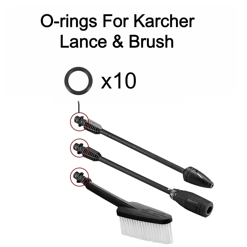 30 Pcs Seal O-Ring For Karcher K2 K3 K4 K5 K6 K7 Gasket Washer Lance Hose Nozzle Brush Spare Parts 2.640-729.0 NBR O-Rings