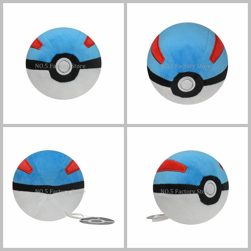 9Styles Pokemon Plush Pokeball Stuffed Toy Master Ball Poke Ball Great Ball Beast Ball Dusk Ball Hisuian Ultra Ball Peluche Doll