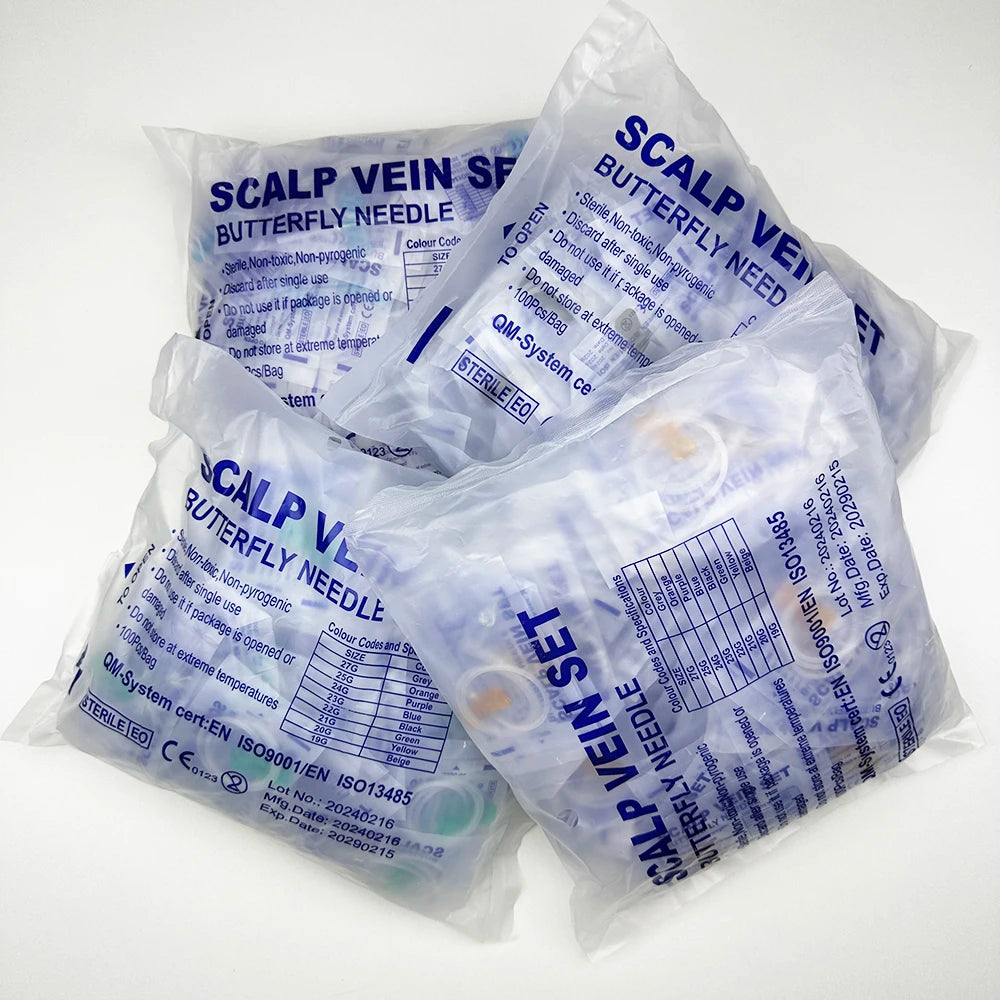 100PCS/Disposable Animal Straight Mouth Butterfly Infusion Needle Double Wing Infusion Needle Pet Care Room