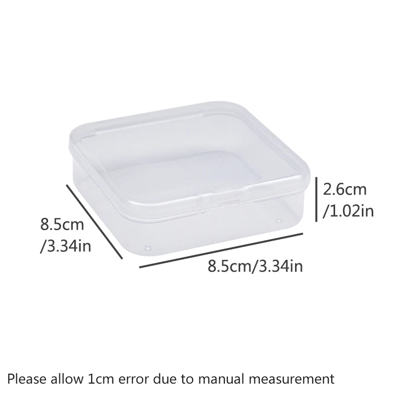 12 Transparent Storage Boxes for Arts and Crafts Parts Small Beads Accessories Storage Boxes