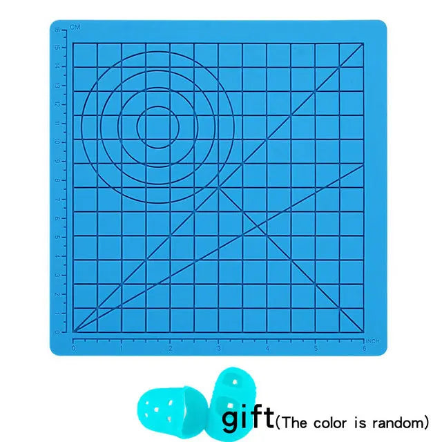 3D Printing Pen Silicone Mat DIY With 2 Finger Protectors Template Drawing Tool Silicone Pad Drawing Tools for Kids Adults