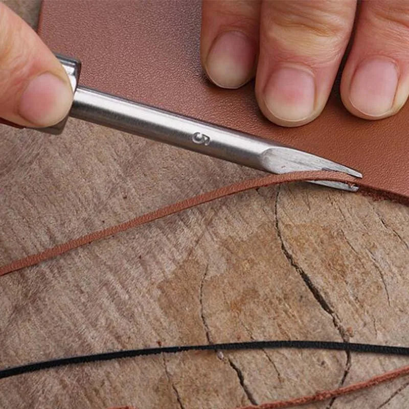 Leather Common Edge Beveler Skiving Craft Keen Edge Cutting Tool for Beveling V-shaped Blade with Rounded Center Taking The Edge