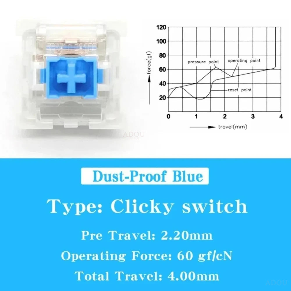 50/100pcs Keyboard Switch Keyboard Clicker Key Replacement 3 Pin Tactile Switch Plastic For Replacement Accessories