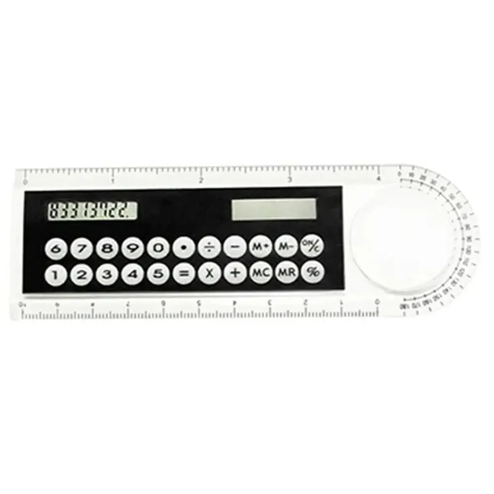 Mini Portable School Supplies Calculator Ruler Digital Caliper Office Stationery Solar Energy Calculator
