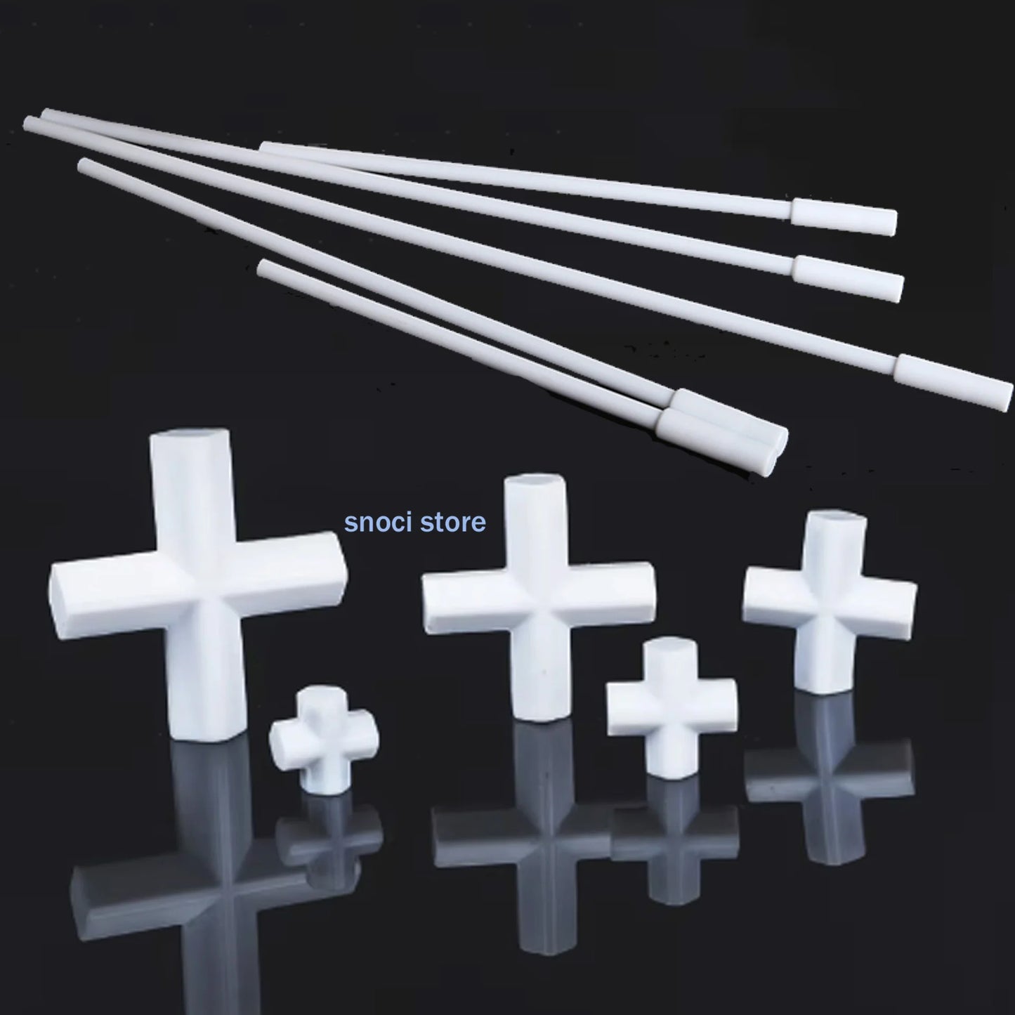 PTFE Magnetic Stirrer Stir Bar Magneton Stirring Rod PTFE recovery rod magnetic stirrer Recoverer  White 1Piece