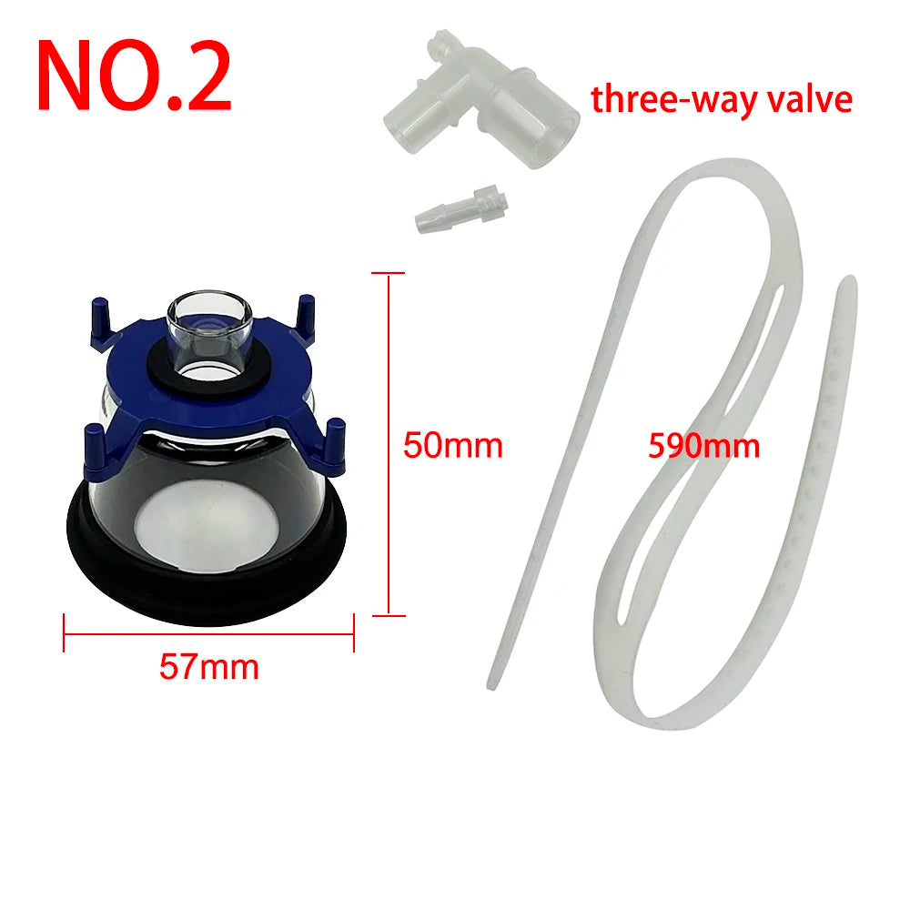 Pet NO.1-NO.6 Anesthesia Mask Dogs Cats Transparency Manual Resuscitator Veterinary Anesthesia Oxygen Mask Pet Care Room