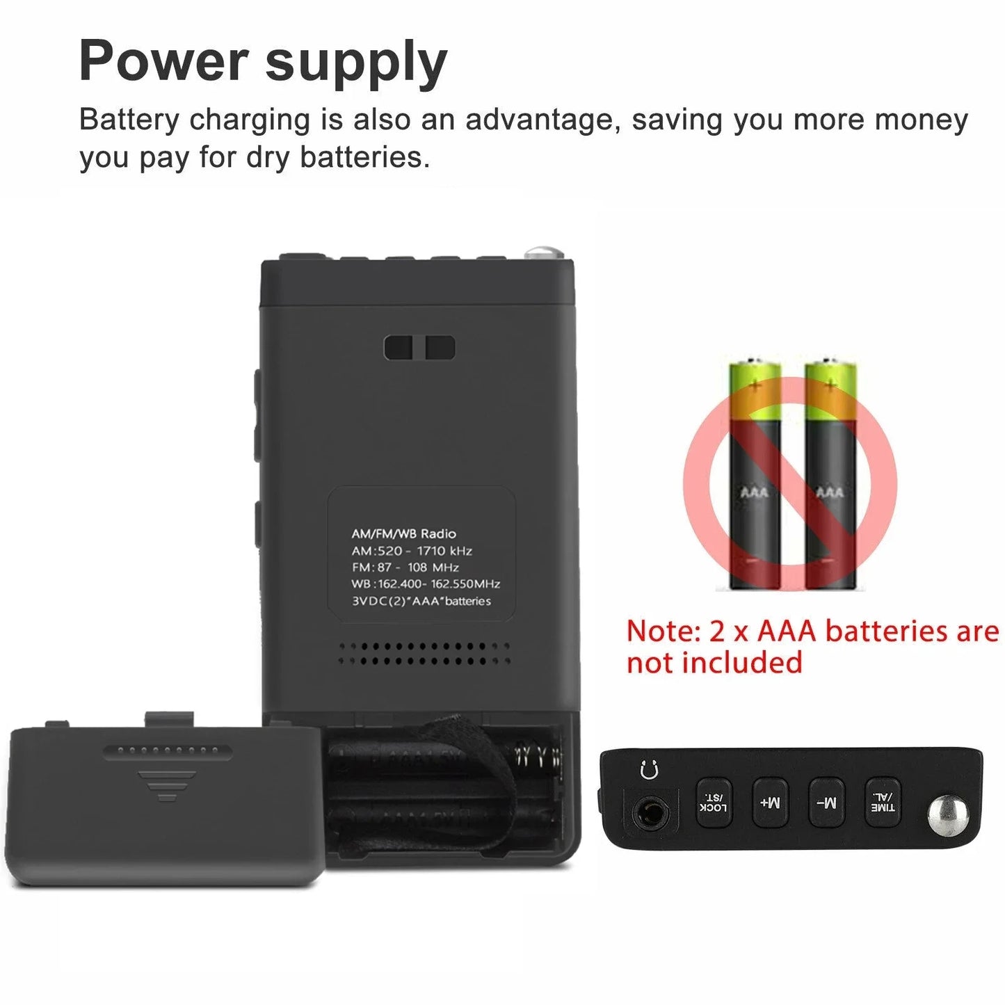 NOAA Weather Radio AM FM WB Stereo Pocket Radio Mini Portable Player Emergency Handheld Receiver sell like hot cakes
