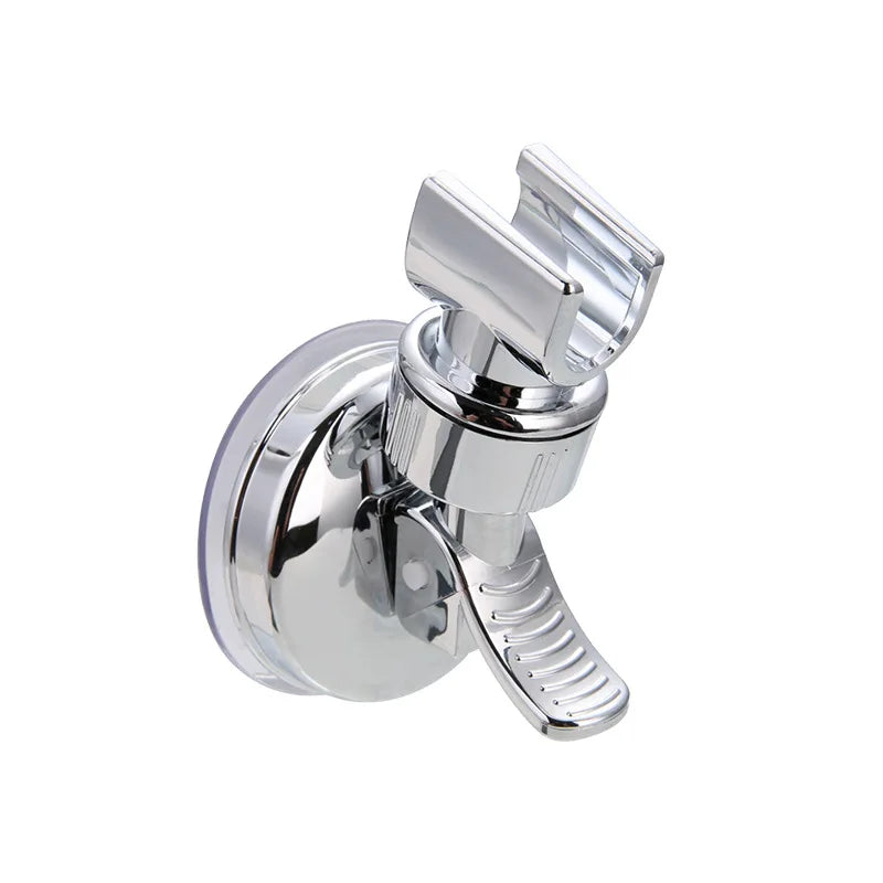 Adjustable Shower Rack Strong Vacuum Suction Cup Handheld Shower Head Wall Mount Holder Rotating Bathroom Shower Base