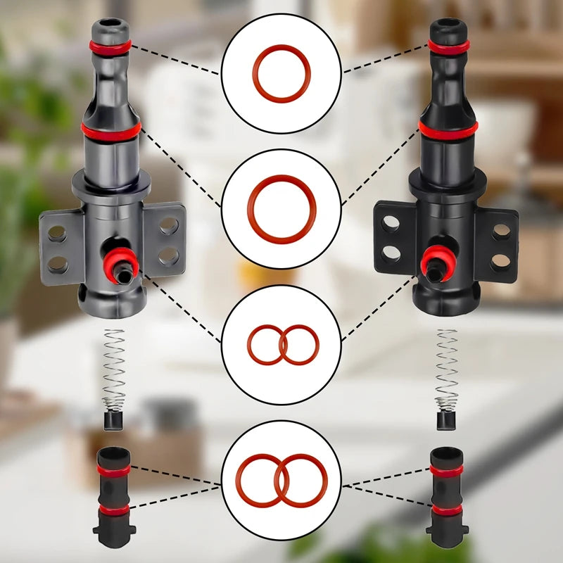 15pcs O-Ring Seal Kit Silicone Gasket For Saeco Gaggia Spidem Coffee Machine Brewing Group Spout Connector Kitchen Accessories