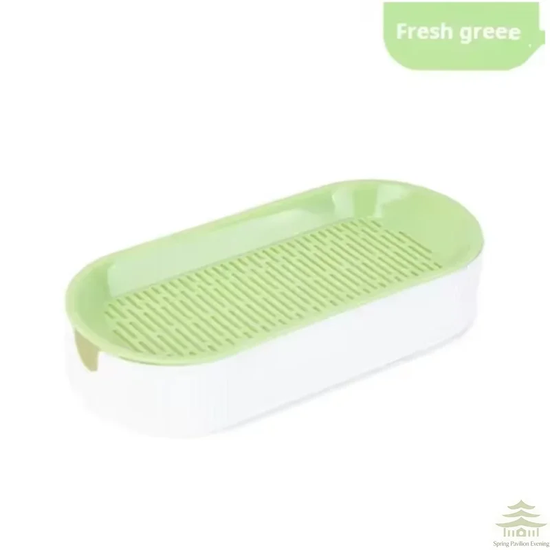 Environmentally friendly and durable pet double bowl anti slip base universal drinking and eating double bowl supplies for pets